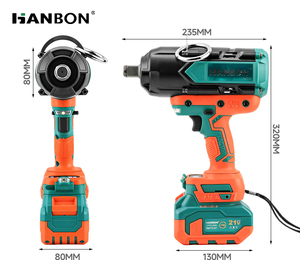 Llave de Impacto Inalámbrica de Alto Rendimiento con Batería de Litio y Motor sin Escobillas 140719 21V, Diseño Inalámbrico, Potencia Portátil para Uso Versátil - Product Image 2