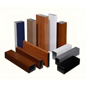 Profilé <span class=keywords><strong>carré</strong></span> en aluminium grain de bois série 6000 30x30, cadre de meuble en aluminium, <span class=keywords><strong>tube</strong></span> d'aluminium procédé de cintrage - Product Image 3