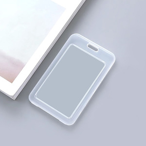 Campus card, kindergarten and primary school student card sleeve, double-sided transparent work <b>ID</b> with lanyard, name tag, - Product Image 4