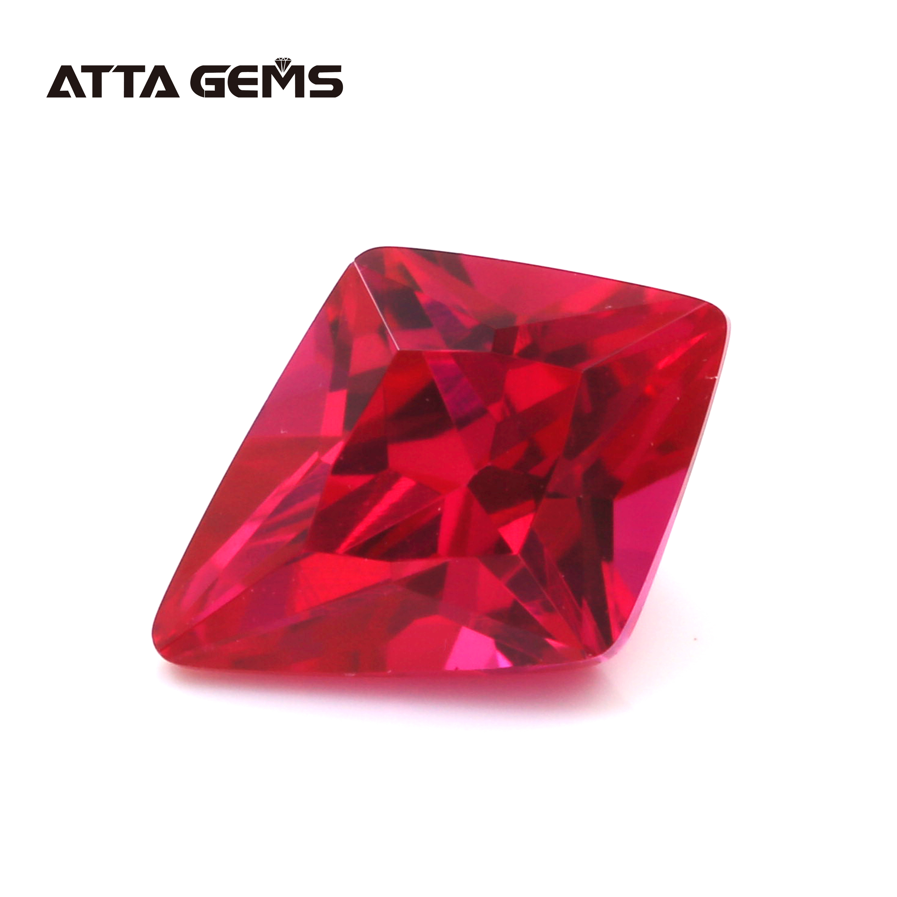 Commande Minimum de 50 pcs/Pack 1.0 ~ 6.0mm 5 # Corindon Synthétique Rond Prix de la Pierre De Rubis Synthétique