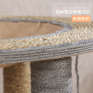 เสาข่วนเล็บแมวแบบสามเสา เชือกซิซอล สำหรับแมวเลี้ยงในบ้าน ใช้เล่นและพักผ่อน - Product Image 2