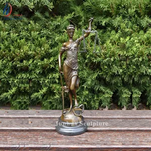 Leben größe blind dame gerechtigkeit bronze statue für verkauf