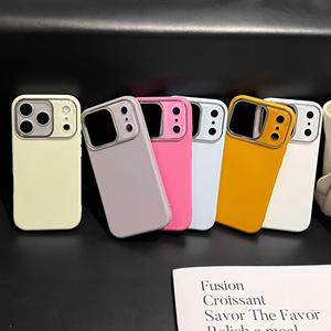 Liquid skin feel case suitable for iPhone 17/16 Pro Max anti-drop <b>cover</b> 13/14 phone case for iPhone 15 Pro simple solid color - Product Image 2