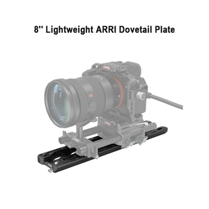 แผ่นฐานอะลูมิเนียมน้ำหนักเบา <span class=keywords><strong>ARRI</strong></span> <span class=keywords><strong>Dovetail</strong></span> สำหรับ 3770 8 12 พร้อมเกลียวแบบปลดเร็วคู่ 1/4''-20 และ 3/8''-16 - Product Image 2