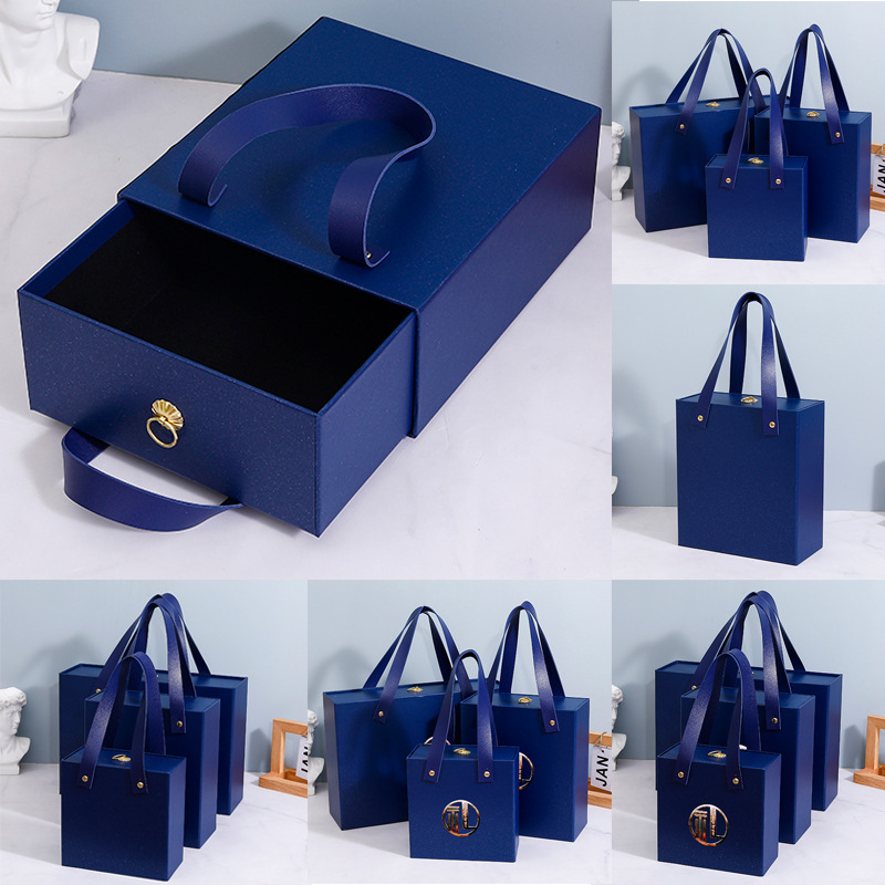 Boîte à tiroirs bleue