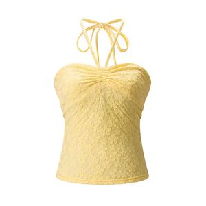 Stylish Smocked Tube Top Rayon <b>Staple</b> for Women-Lightweight Comfortable & Breathable for Casual Summer Travel - Product Image 2