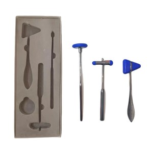 Ensemble de marteaux de percussion en trois parties, en alliage d'aluminium avec pointe bleue, pour tests de réflexes neurologiques, outil de diagnostic médical - Product Image 5