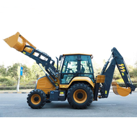 Merek Terkenal Backhoe Loader 2.5ton 4WD XC8-C2570 dengan Suku Cadang