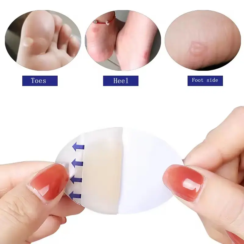 Ovand074 Waterproof Blister Pads For Heel Adhesive Blister Bandages Invisible Foot Patch Hydrocolloid Blister Plaster