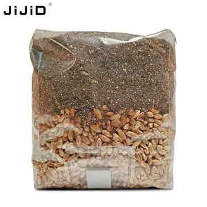 JIJID yüksek sıcaklık Pp otoklavlanabilir bitki büyümek çanta çiftlik mantar büyümek çanta 0.2 mikron filtre yama mantar substrat çanta
