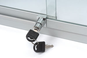 Vitrina de cristal con marco de aluminio de lujo moderno vitrinas con iluminación LED para reloj de joyería - Product Image 6