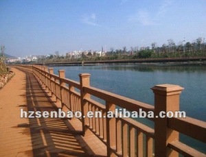Bridge Balcony Garden <strong>Hand</strong> <strong>Rail</strong> <strong>Wood</strong> Plastic Composite Wpc Stair Outdoor Railing Staircase Handrail Balustrades for Outdoor - Product Image 6