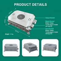 Convertisseur DC-DC haute efficacité 6000W, 93% d'efficacité, convertisseur haute tension pour véhicule électrique
