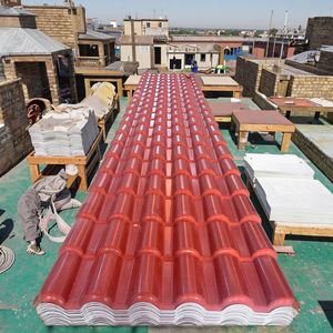 Lastra per Tetto in PVC Impermeabile Ondulata in Resina Sintetica Resistente al Calore per Tetto in PVC Tradizionale per Tempio/Casa - Product Image 1