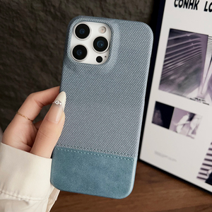 NUEVA Funda Magnética de Tela y Cuero para <span class=keywords><strong>iPhone</strong></span> 17 Pro Max 16 15 <span class=keywords><strong>14</strong></span> <span class=keywords><strong>13</strong></span> Plus, Diseño Colorblock, Carga Magnética, Antigolpes - Product Image 5