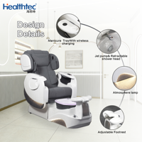 Chaise professionnelle de luxe pour pédicure et manucure en fibre de verre pour spa et pédicure pour salon de manucure