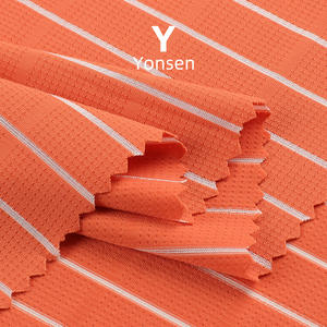 170 जी नायलॉन फास्ट-ड्राई टी-शर्ट कपड़े जादू स्क्वायर ग्रिड ने स्पोर्ट्सटी फिटनेस के लिए चार तरफा खिंचाव जाल बिछा दिया - Product Image 5