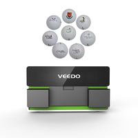 Mesin Cetak Bola Golf Kecil A4 UV Ink XP600 Flatbed untuk Logo Bola Golf Kustom