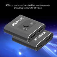Commutateur bidirectionnel HDMI2.1 Xput, séparateur 8K60Hz 4K120Hz 2x1 1x2, adaptateur HDMI HDCP2.2, commutation à un bouton pour console de jeu, téléviseur