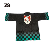 Robe personnalisée avec impression par sublimation, kimono, cardigan populaire, manteau Happi, motif de dessin animé, yukata