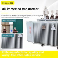 Transformateur immergé dans l'huile 35 KV extérieur 800 KVA à double enroulement avec commutateurs de dérivation sous et hors charge SZS9 Distribution 2 Bobines