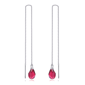 <span class=keywords><strong>LAMOON</strong></span> แฟชั่นอินเทรนด์โรสโกลด์สีเงินหลายสีคริสตัลหยดน้ำต่างหูโซ่ยาวผู้หญิงปาร์ตี้วันครบรอบ KC158-M - Product Image 1