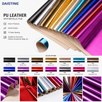Tissu en cuir PU métallisé brillant effet miroir, film en similicuir verni, rouleau souple avec support TC pour sacs, vêtements, accessoires, matériaux de bricolage
