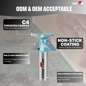 เครื่องกัด tideway แบบเจาะรูขนาด<span class=keywords><strong>1</strong></span>/2นิ้วก้านเราเตอร์สำหรับเครื่องมือดัดไม้ยอมรับได้ - Product Image 4