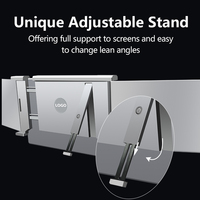 Triple Moniteur Portable pour Ordinateur Portable 14" Triple Écran Plug and Play Extension d'Écran d'Ordinateur Portable