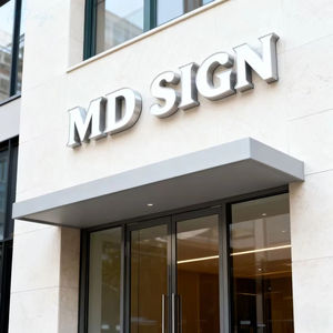 Signalisation extérieure de grande taille en acrylique, lettres 3D personnalisées, logo LED, conception de devanture de magasin, enseigne en métal pour entreprise, panneau lumineux LED pour magasin - Product Image 1