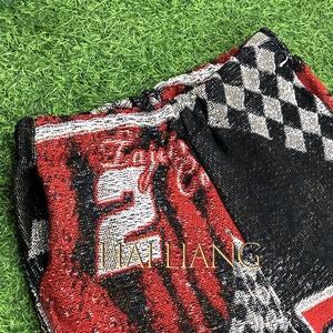 Новые осенние 2023 на заказ брюки-гобелены больших размеров, расклешенные мужские брюки-карго, оптовая продажа, тканые одеяла с бахромой, мужские мешковатые брюки - Product Image 4