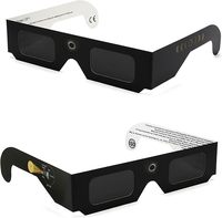Lunettes d'éclipse solaire 3D en papier, certifiées ISO, design personnalisé, pour une expérience d'observation premium de l'éclipse