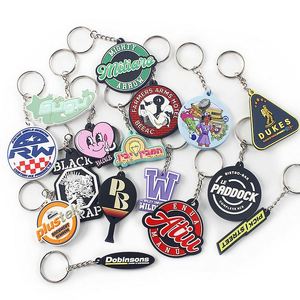 Manufacturer Made logo 2D/3D Letter Shape Rubber Pvc <b>Key</b> Chain <b>Custom</b> Personalized Soft Silicone Keychains for Promotion Gifts - Product Image 5