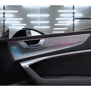 Kit d'éclairage d'ambiance pour Audi A7L/C8 2022-2025 avec accessoires de garniture LED 64 couleurs effet ciel étoilé blanc carbone - Product Image 3
