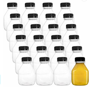 Botella de Jugo de Plástico para Mascotas, 8, <span class=keywords><strong>12</strong></span> y 16Oz, Cuadrada, Francesa, Vacía, para Almacenar Café Frío Casero, Soda, Champán, Bebidas Energéticas, Novedad - Product Image 5