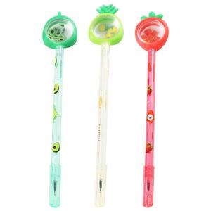 Pena tinta Gel potongan buah 0.5MM desain kreatif pena Gel bentuk alpukat nanas wortel plastik lucu - Product Image 5