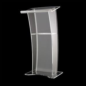 Conception pliable assemblage facile support de podium <span class=keywords><strong>en</strong></span> <span class=keywords><strong>plexiglas</strong></span> transparent pupitre chaire <span class=keywords><strong>en</strong></span> acrylique pour sol - Product Image 4