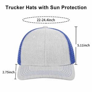 Casquettes Snapback à Visière Courbe en Gros, Casquettes Trucker en Maille Vierge à 6 Panneaux, Casquettes Trucker Personnalisées - Product Image 4