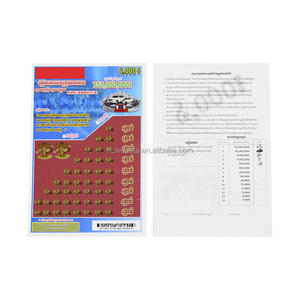 Carte à gratter de conception gratuite CMJN papier à noyau noir impression numérique billets à gratter de loterie de cartes gagnantes - Product Image 6