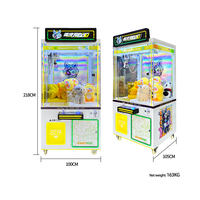 Machine à griffes géante personnalisable avec logo, à monnayeur, équipement de jeu de distribution pour parc d'attractions
