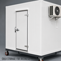 Chambre froide mobile 40HQ à énergie solaire |   Conteneur frigorifique mobile pour le stockage en chaîne du froid