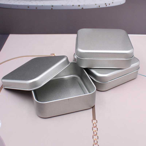 Mini <span class=keywords><strong>Caja</strong></span> Cuadrada de Hojalata de 80x80x27mm con Recubrimiento UV, Puede Guardar Joyas, Adornos Colgantes, Alimentos, <span class=keywords><strong>Condones</strong></span>, Latas - Product Image 4