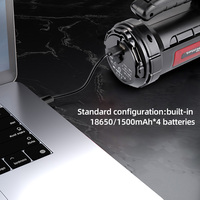 Lampe de poche tactique LED rechargeable puissante pour l'éclairage d'urgence extérieur Chasse longue distance et projecteur étanche