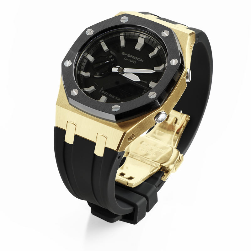 ทองคำดำพร้อมชุดวงกลมสีดำ