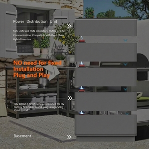 Batterie lithium-ion haute tension 10 kWh, 15 kWh, 20 kWh, systèmes de stockage d'énergie solaire triphasés - Product Image 5