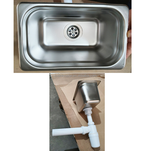 <span class=keywords><strong>Lavello</strong></span> singolo <span class=keywords><strong>piccolo</strong></span> in acciaio inox 265x162x150mm con foro per filtro da 70mm - Product Image 4