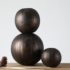 Vente en gros de <span class=keywords><strong>Vase</strong></span> artisanal en résine, Art décoratif de luxe pour la maison, <span class=keywords><strong>Vase</strong></span> à fleurs de Table ronde - Product Image 2