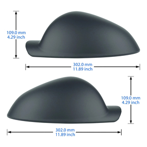 Cubiertas de Espejos Retrovisores Laterales Izquierdo y Derecho en Negro Brillante, Rojo y Blanco para Vauxhall Opel Insignia <span class=keywords><strong>a</strong></span> G09 2008-2017 - Product Image 3