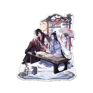 Venta al por mayor de productos oficiales auténticos <span class=keywords><strong>Mo</strong></span> Dao Zu Shi Lu <span class=keywords><strong>Fu</strong></span> Ji Xue: Soporte de acrílico con arena líquida de Wei Wuxian y Lan Wangji - Product Image 1