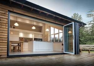 Raggiungere In Alluminio di Alta Qualità Fold Porte Per Le Case Bagno Balcone Esterno Pieghevole <span class=keywords><strong>Porta</strong></span> - Product Image 2
